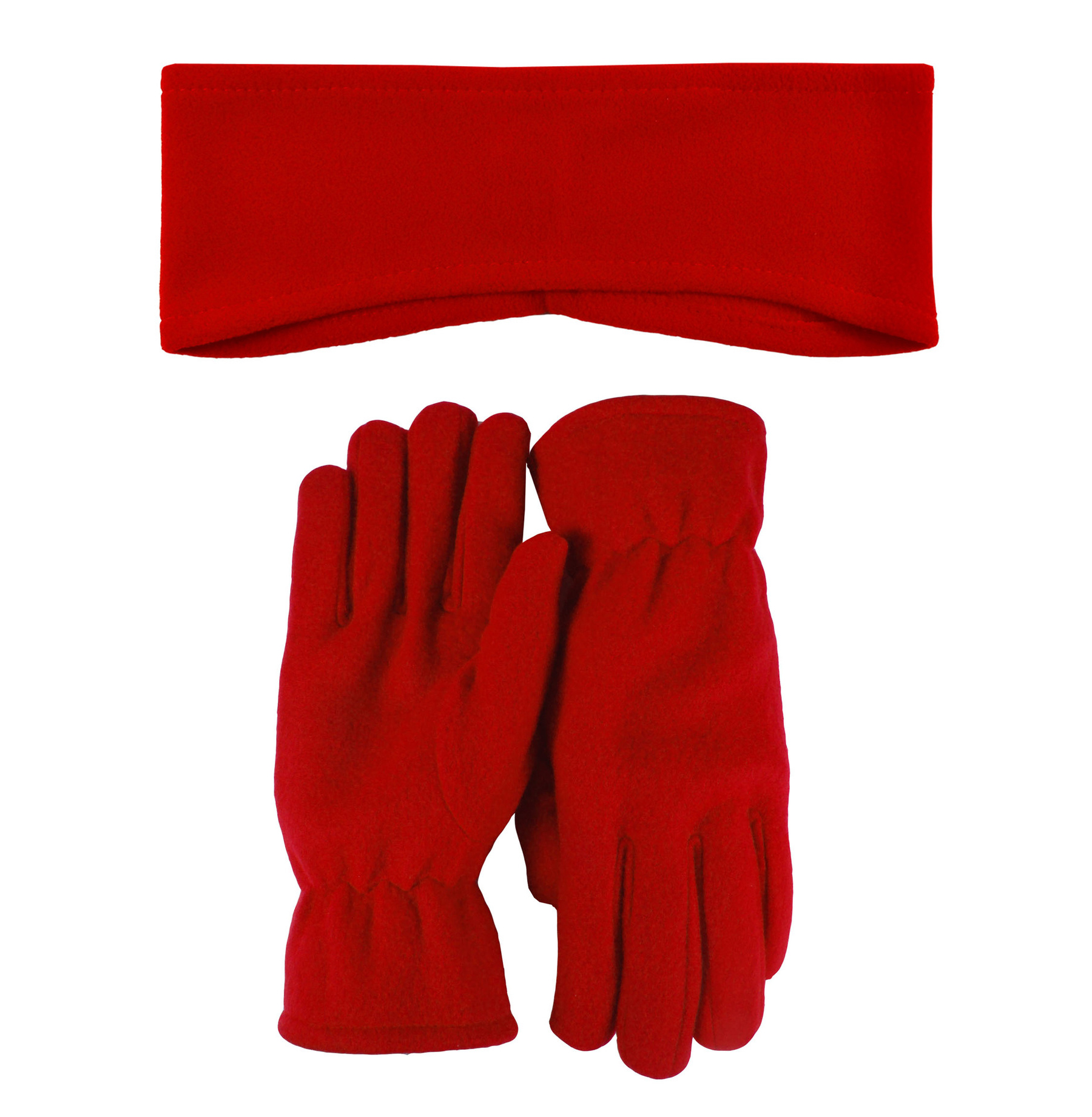 Lightweight Fleece Earband and Gloves Combo 2