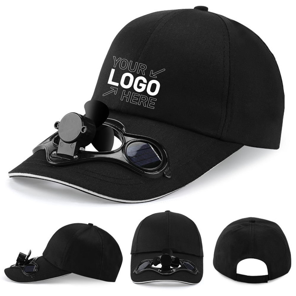 Solar Power Cooling Fan Baseball Cap 2