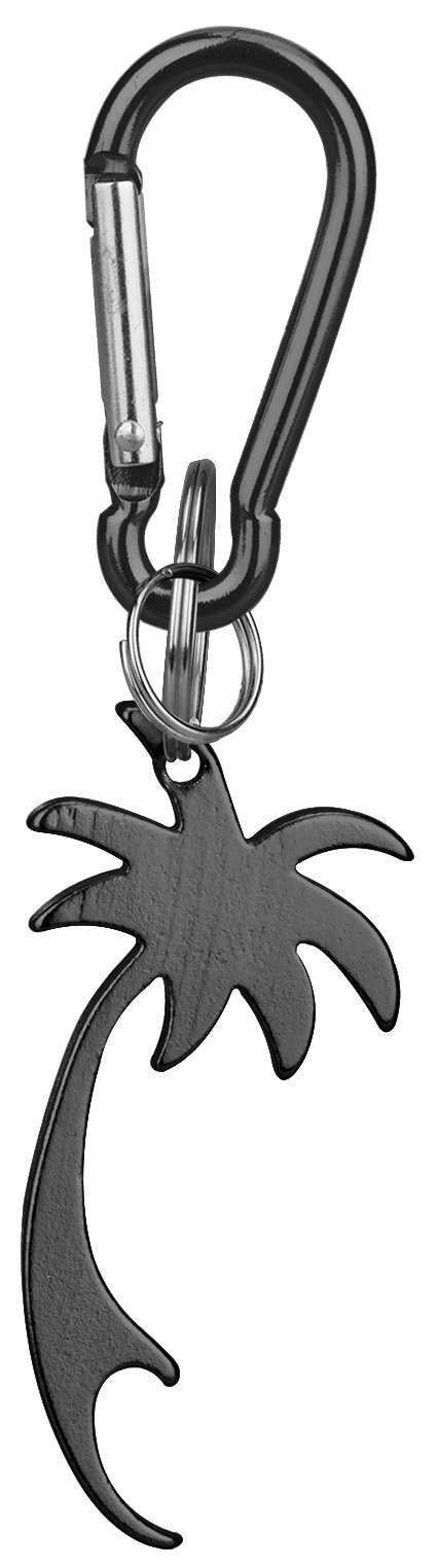 Palm Tree Shaped Bottle Opener Key Holder and Carabiner 2