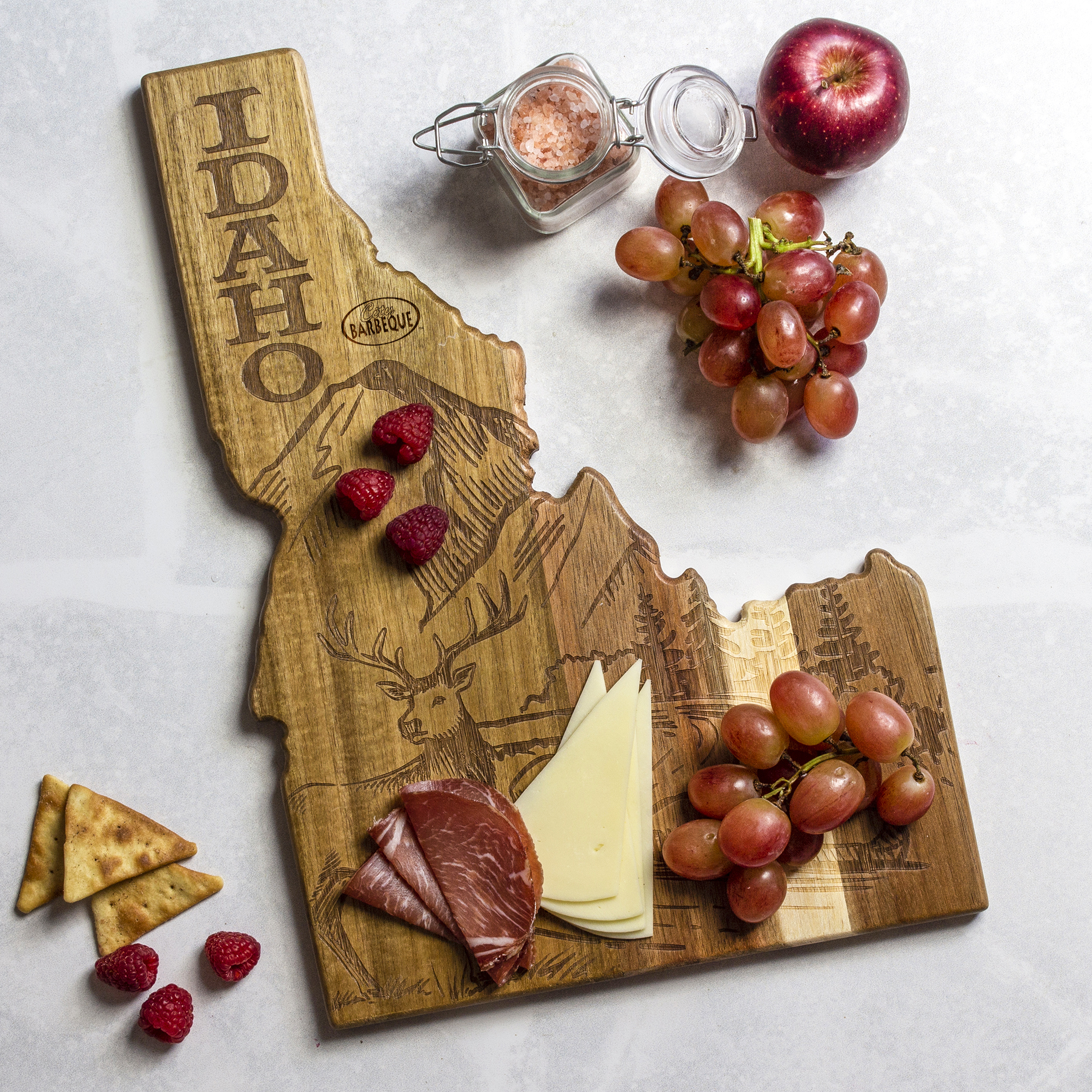Rock & Branch® Origins Series Idaho State Shaped Cutting and Serving Board 6