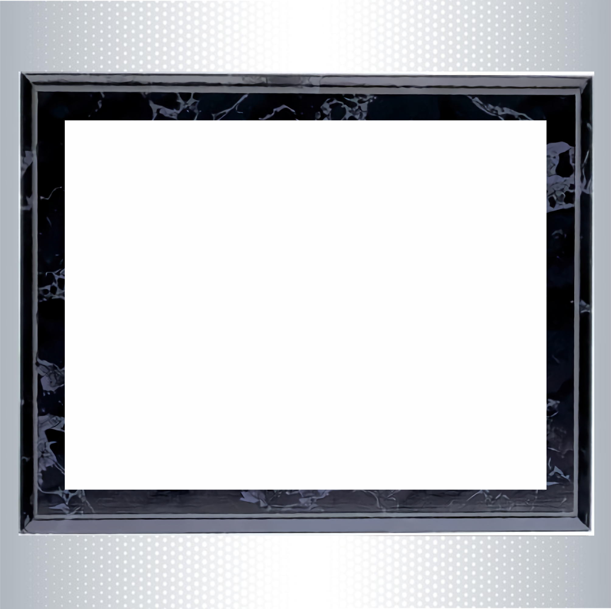 Full Color Digital Print Black Marble Finish Plaque (10.5" x 13") 5