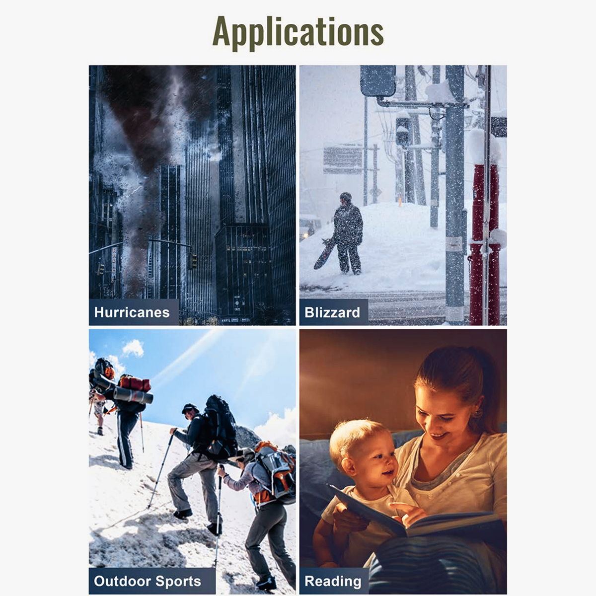 ResQ Emergency Weather Radio with Hand Crank, Solar, and 4000mAh Portable Phone Charger 4