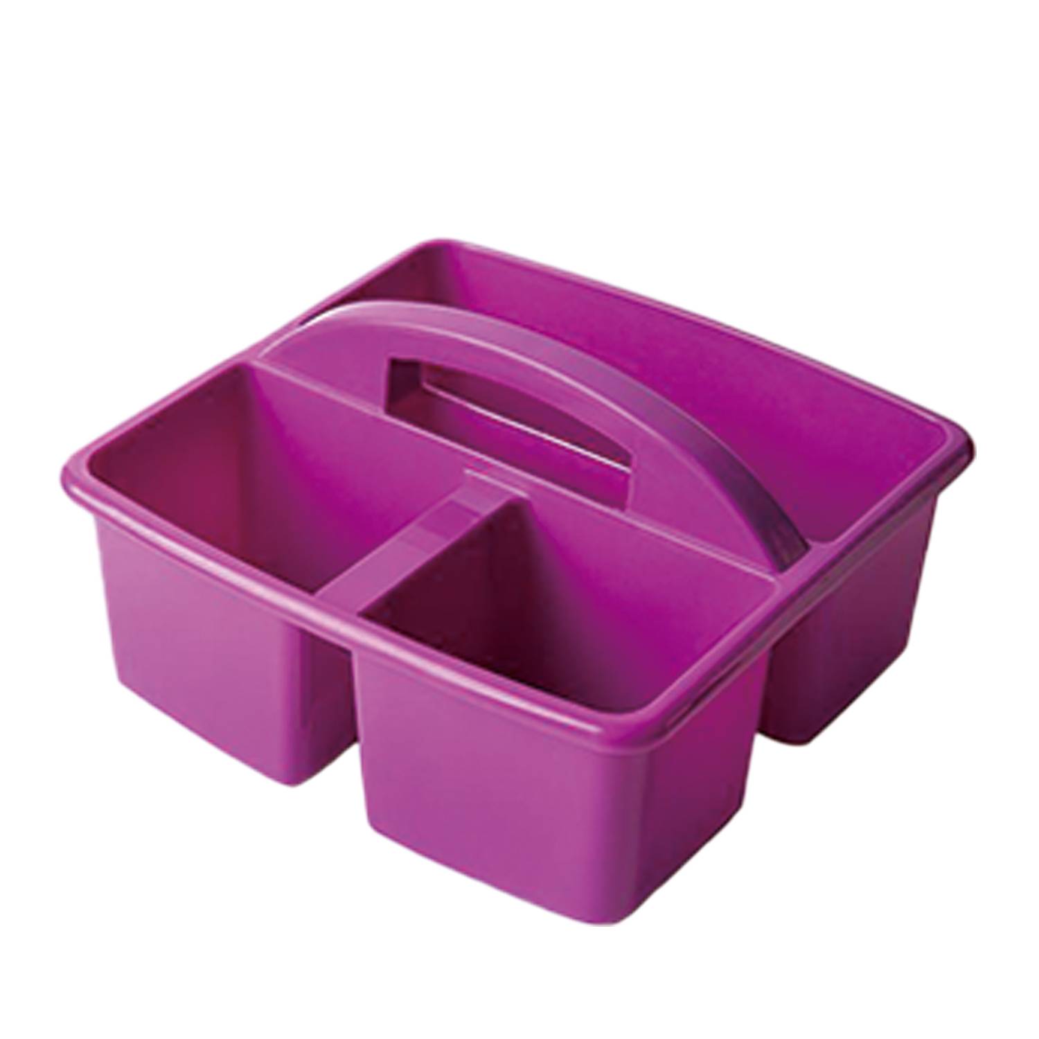 3 Compartment Plastic Storage Caddy with Handle 18