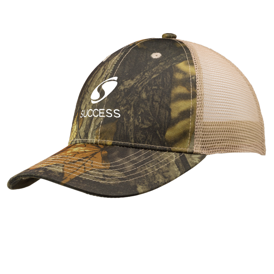 Woodland Camo Cotton & Mesh Trucker Cap 4