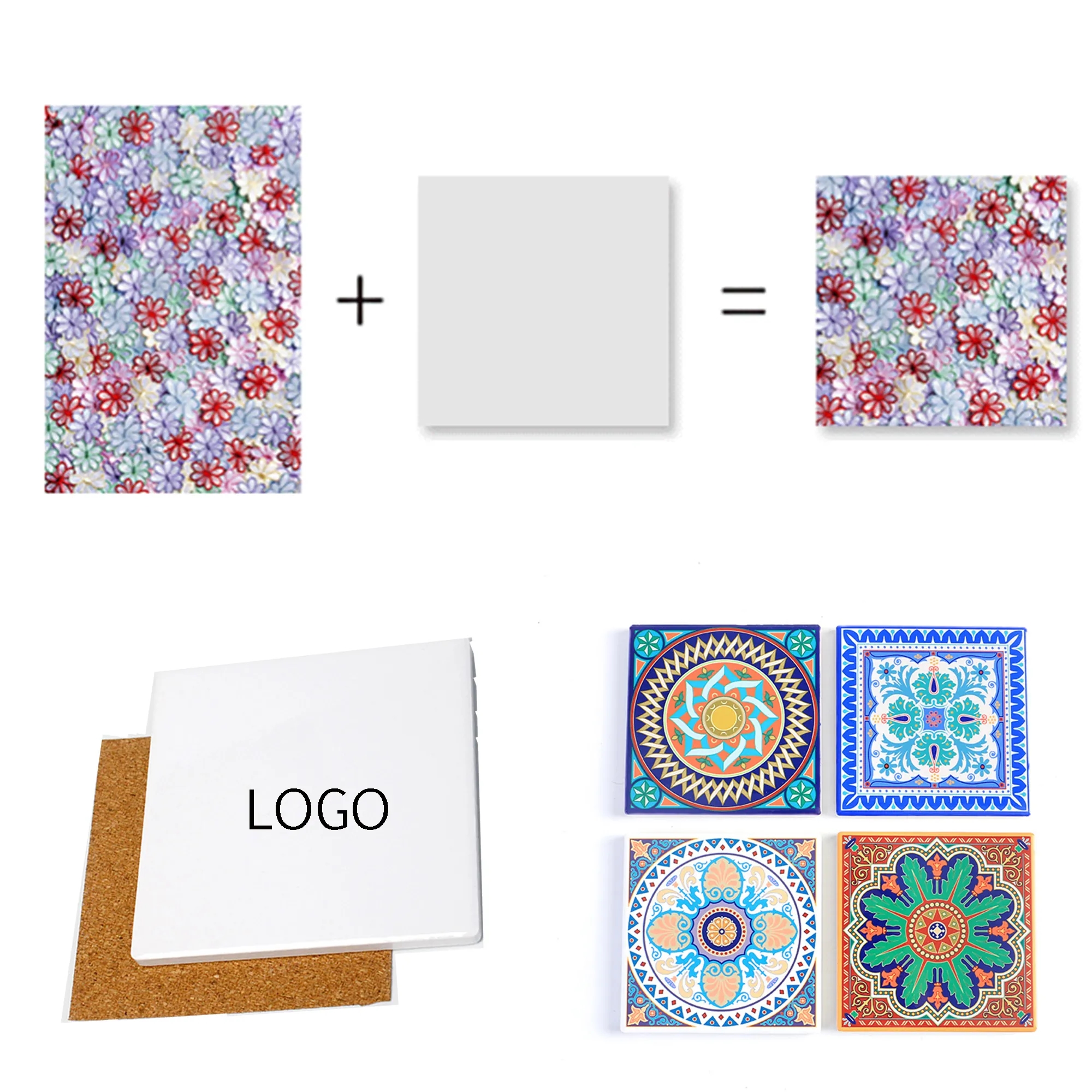 Cork Ceramic Coaster 1