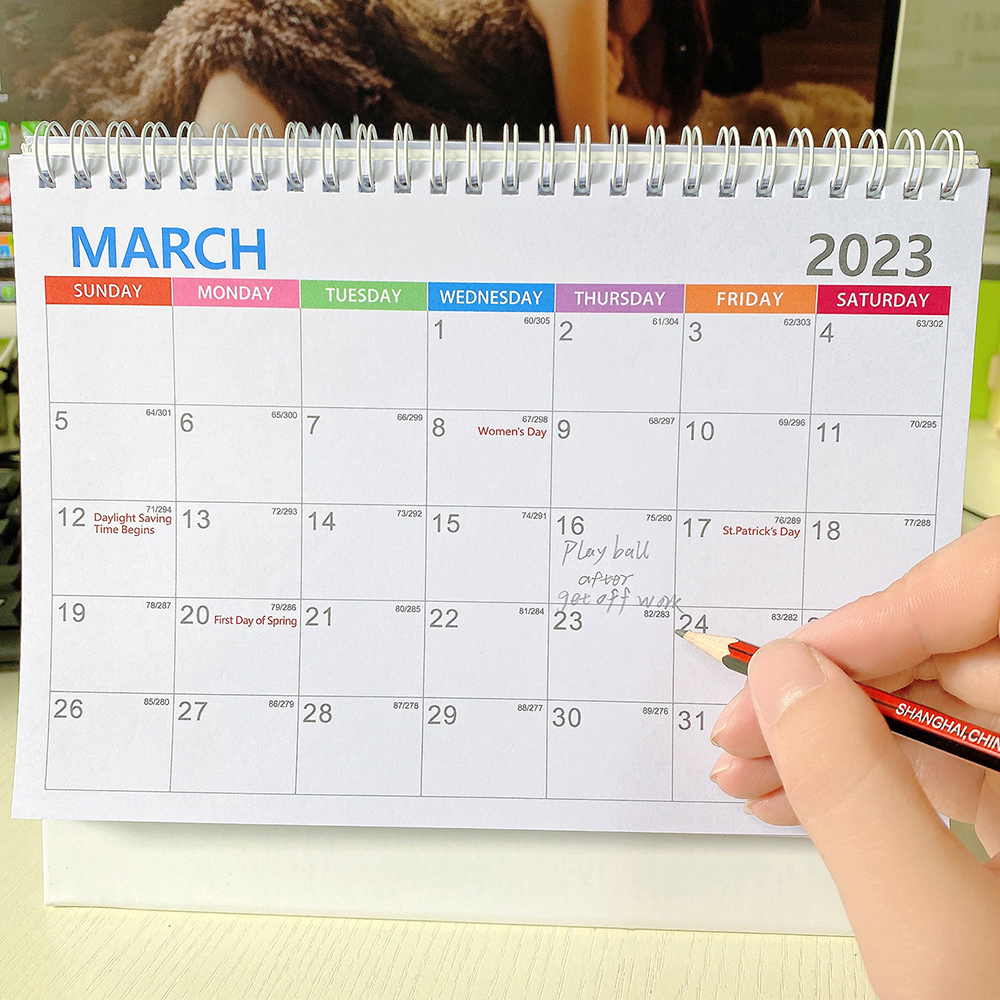 Desk calendar planner desktop ornaments 2