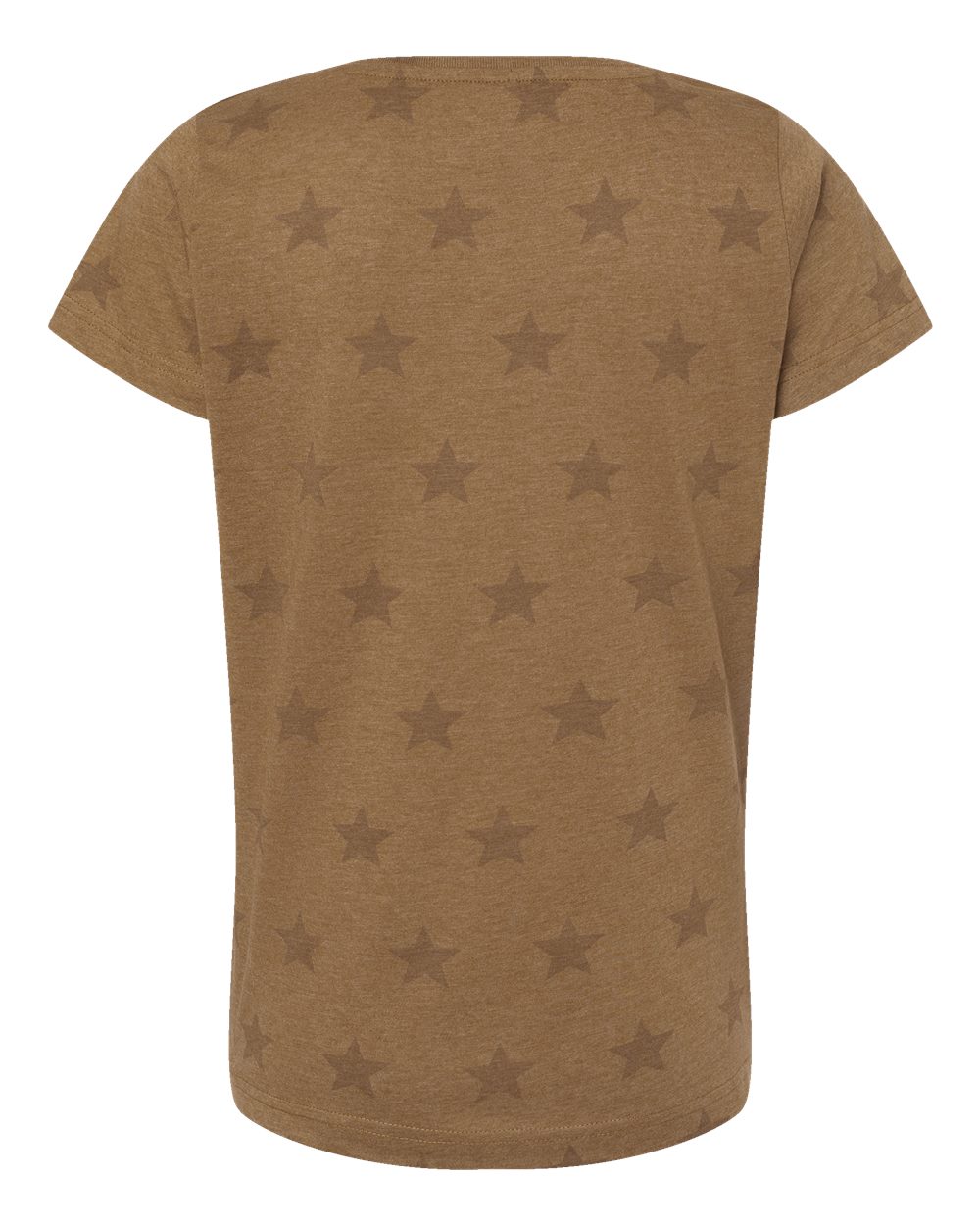 Women's Star Print Scoop Neck Tee - 3629 10
