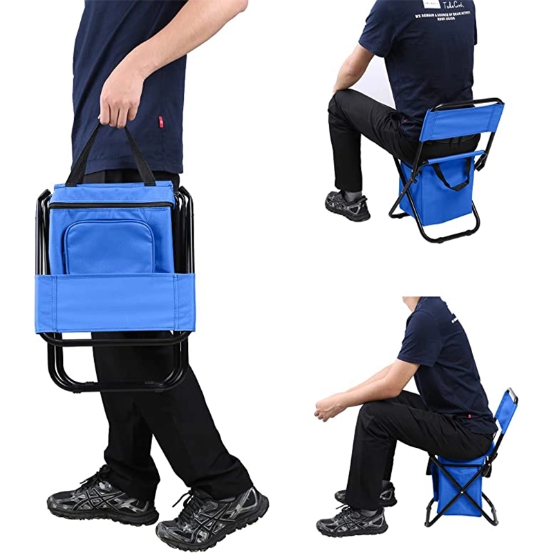 Fishing Cooler Bag Foldable Camping Chairs 7