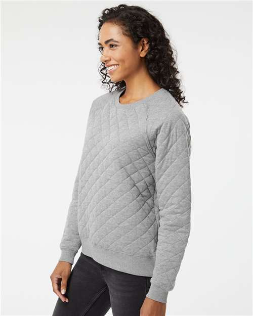 Women's Quilted Crewneck Pullover - R08 5