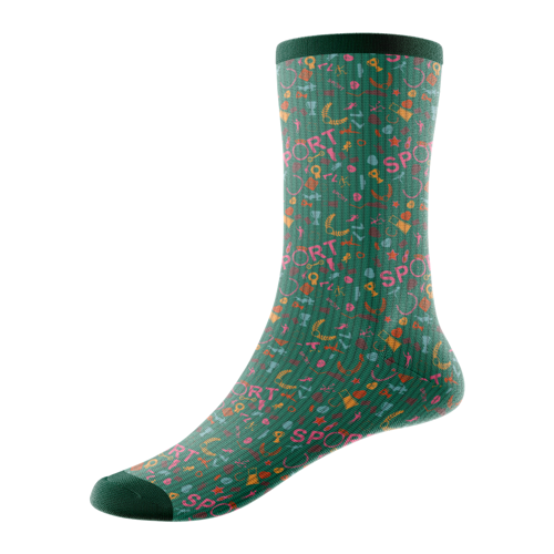 Jacquard Weave 144-Needle Cotton-Blend Quarter Socks w/ 3
