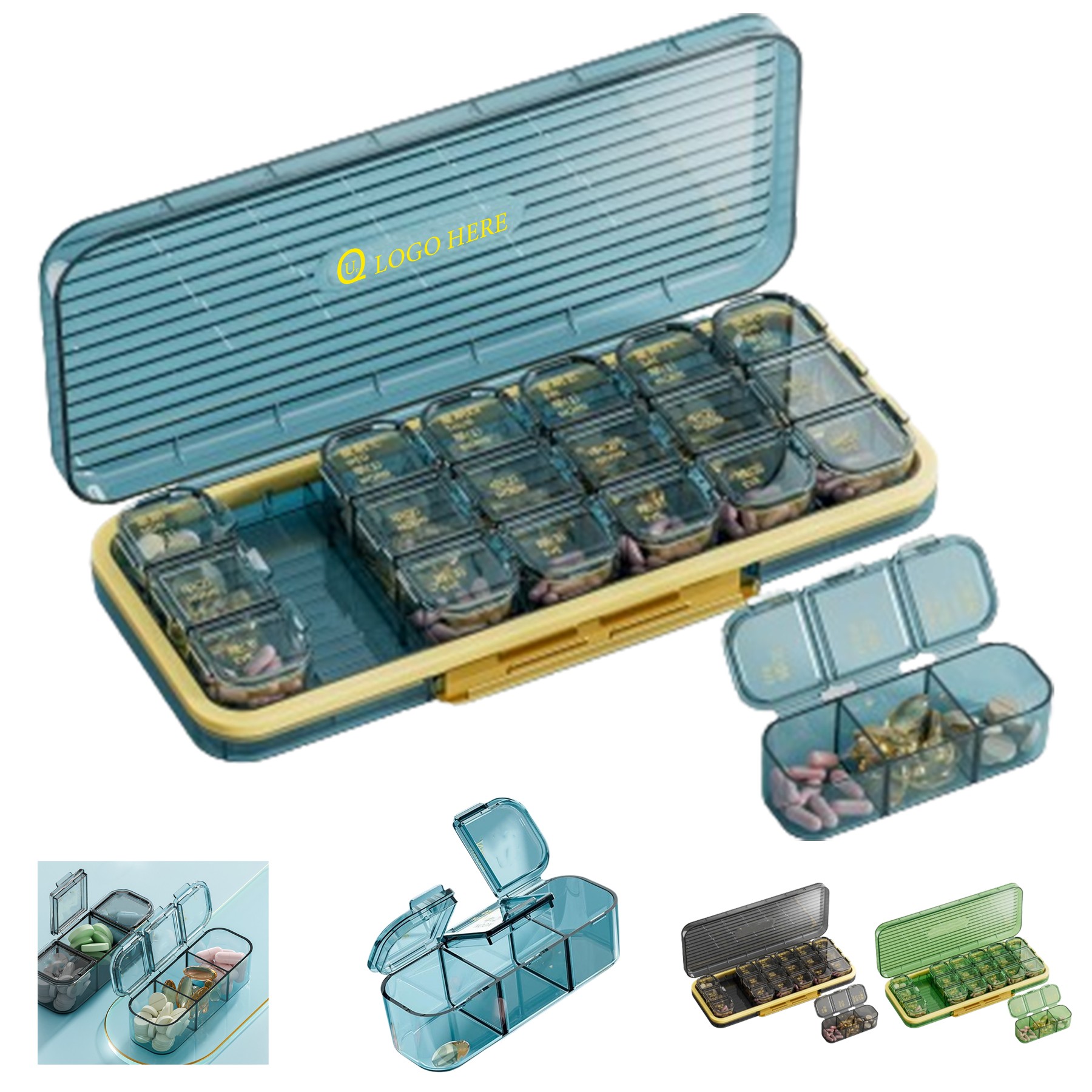 Weekly Medicine Box W/21 Compartments