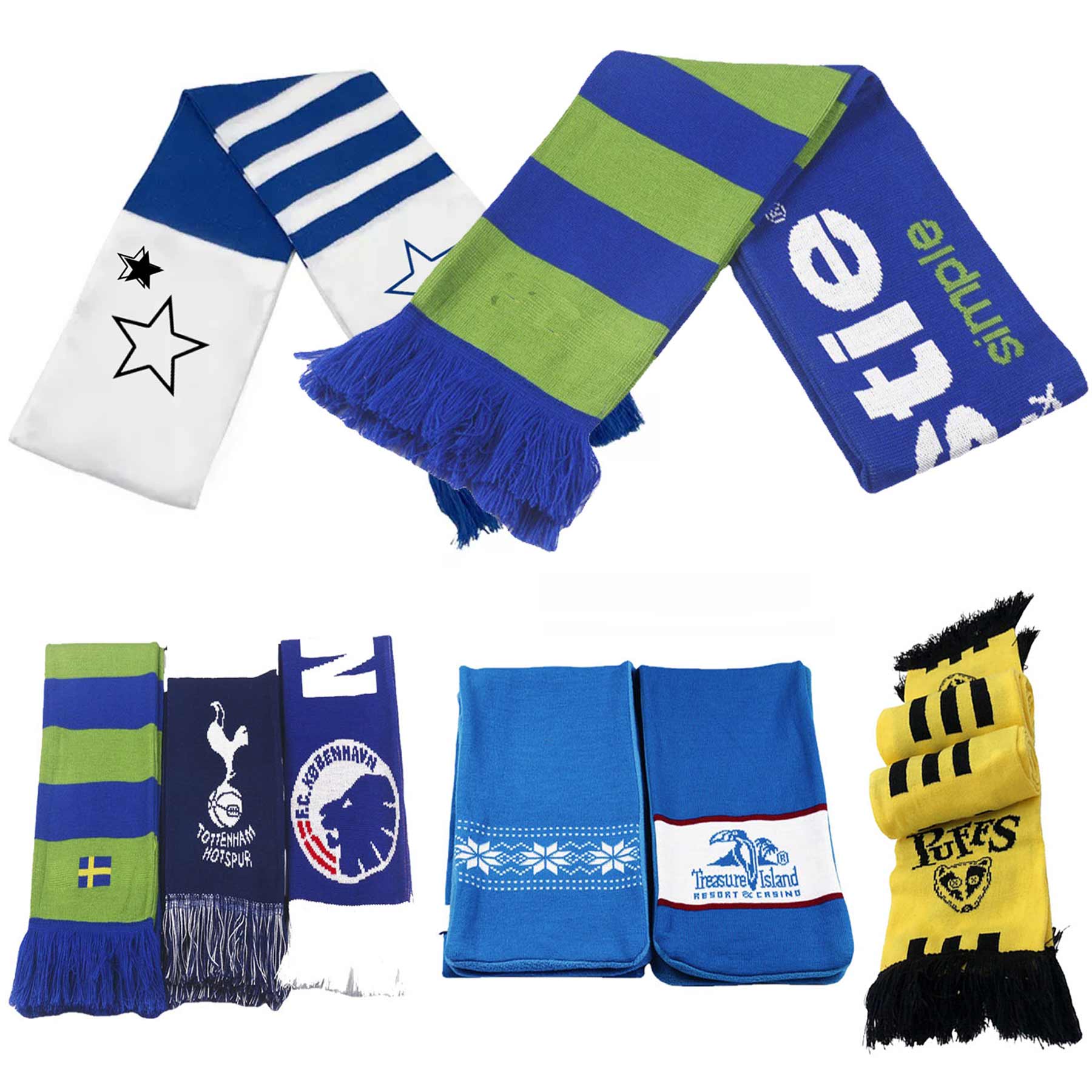 Customised Fan Advertising Scarves 1