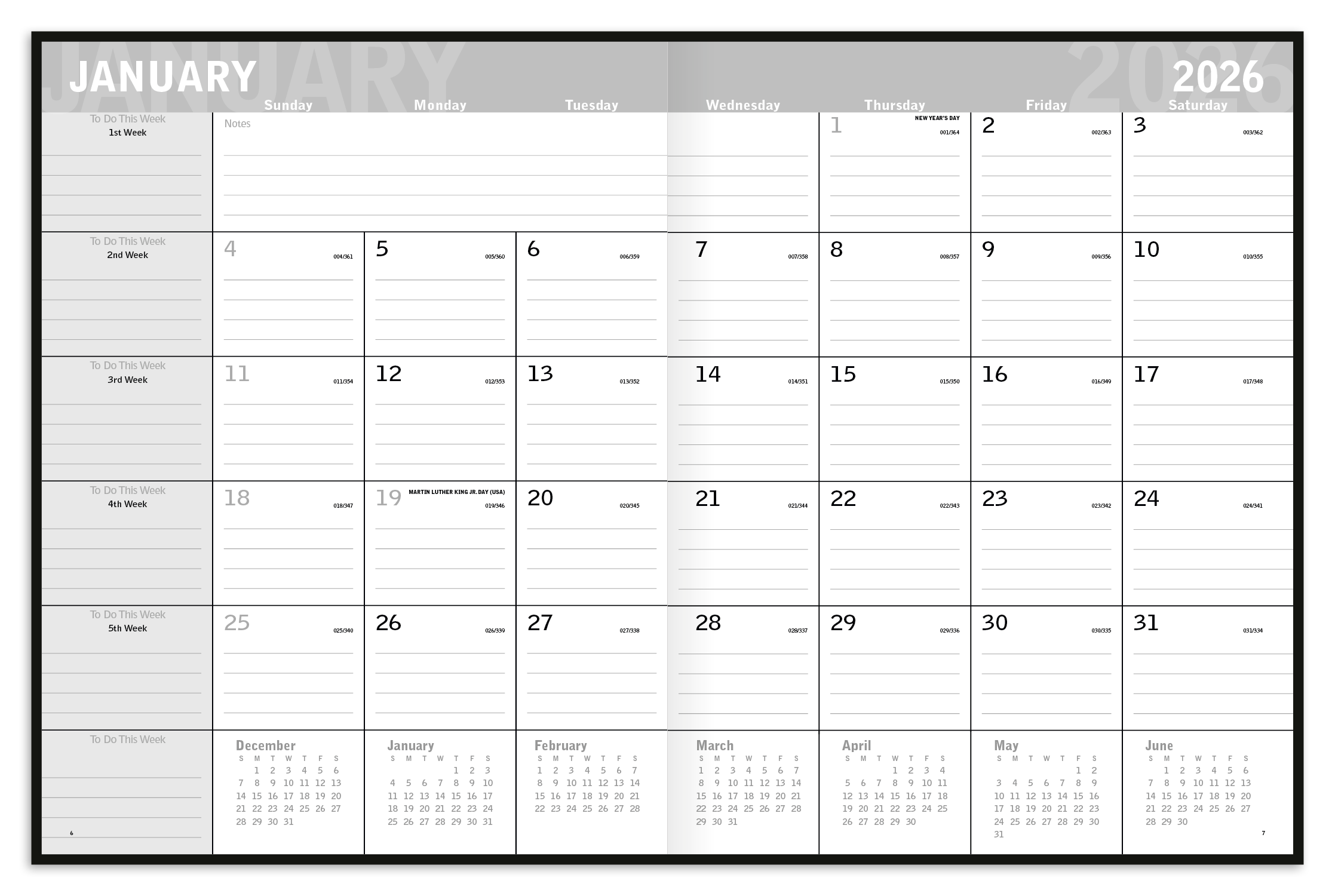 Triumph® Calendars Classic Monthly Planner 76