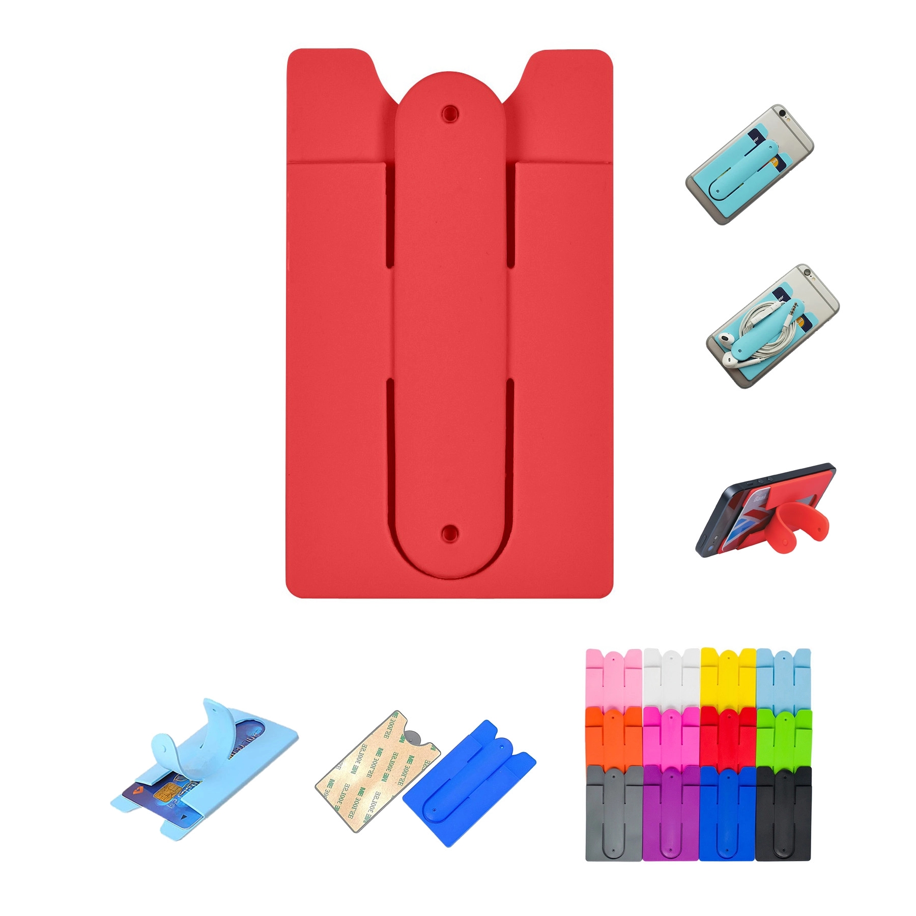Silicone Phone Wallet With Stand 1