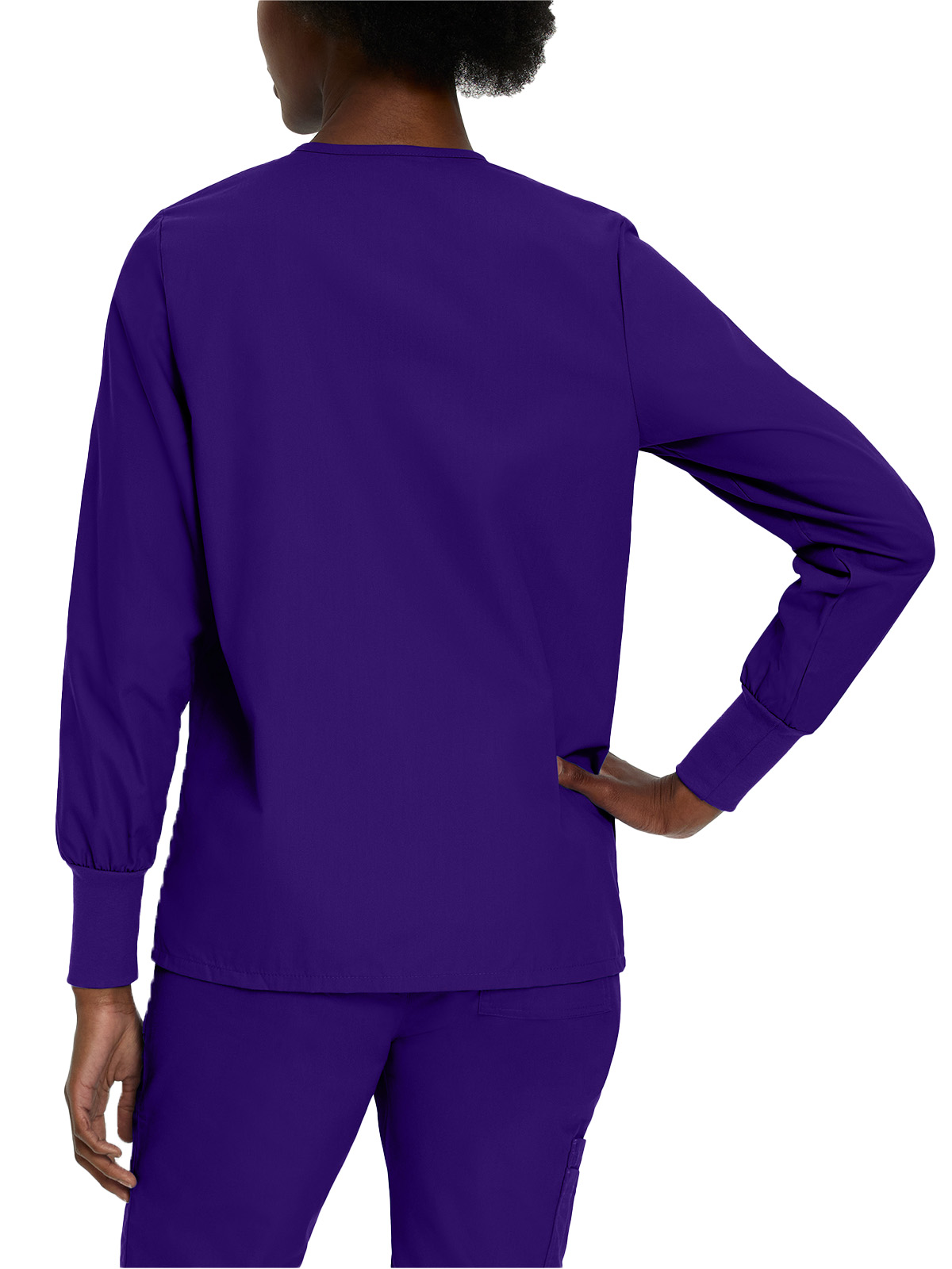 Landau - Essentials - Women's Four-Pocket Crew Neck Warm-Up Jacket 33