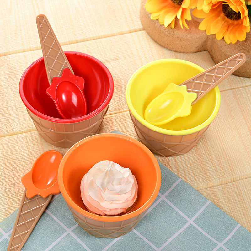 Ice Cream Bowls and Spoons for Summer/Holiday/Parties 15