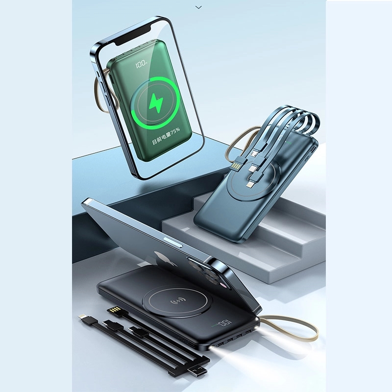 Power Bank With Cables And Magnetic 8