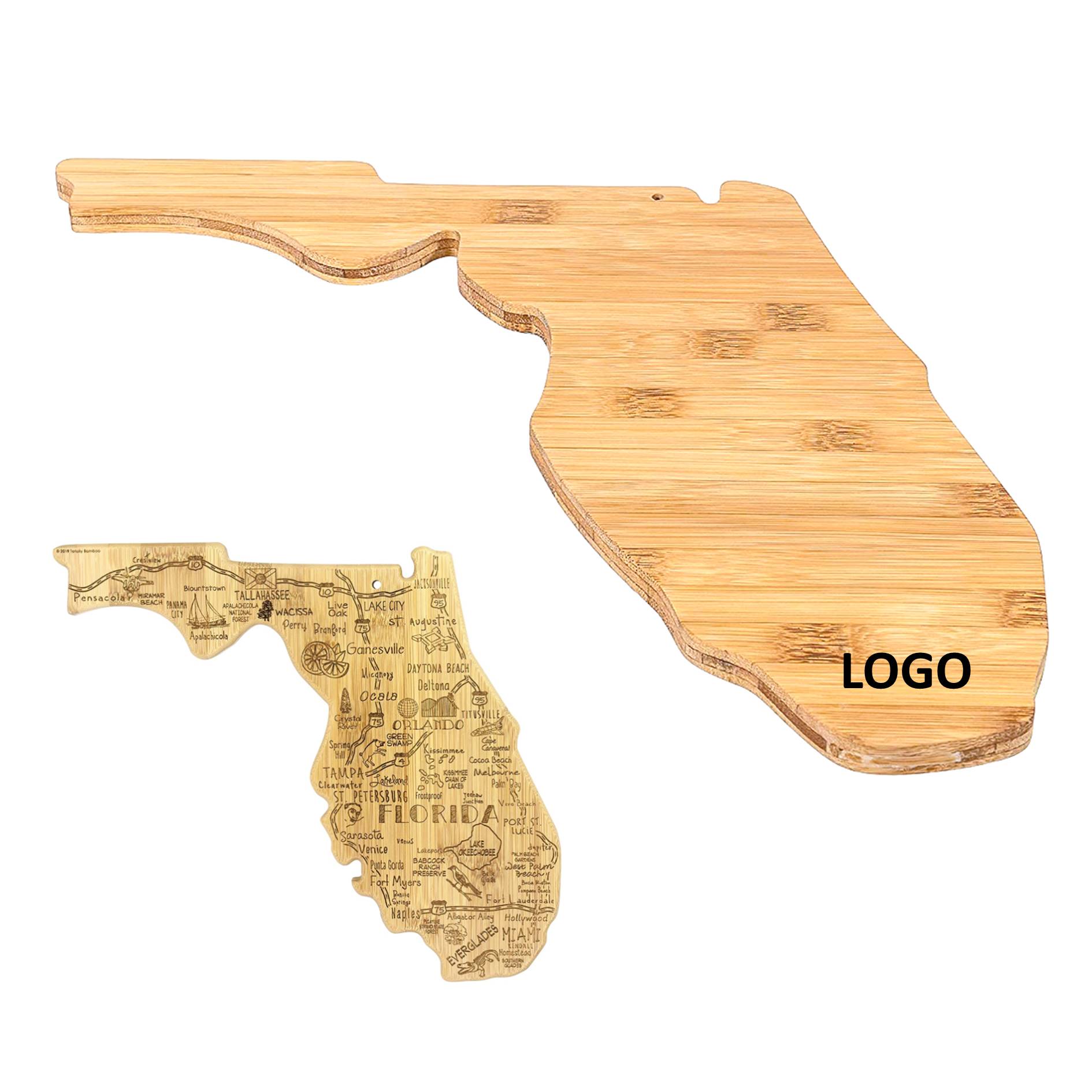 Florida State Shaped Serving Cutting Board 1