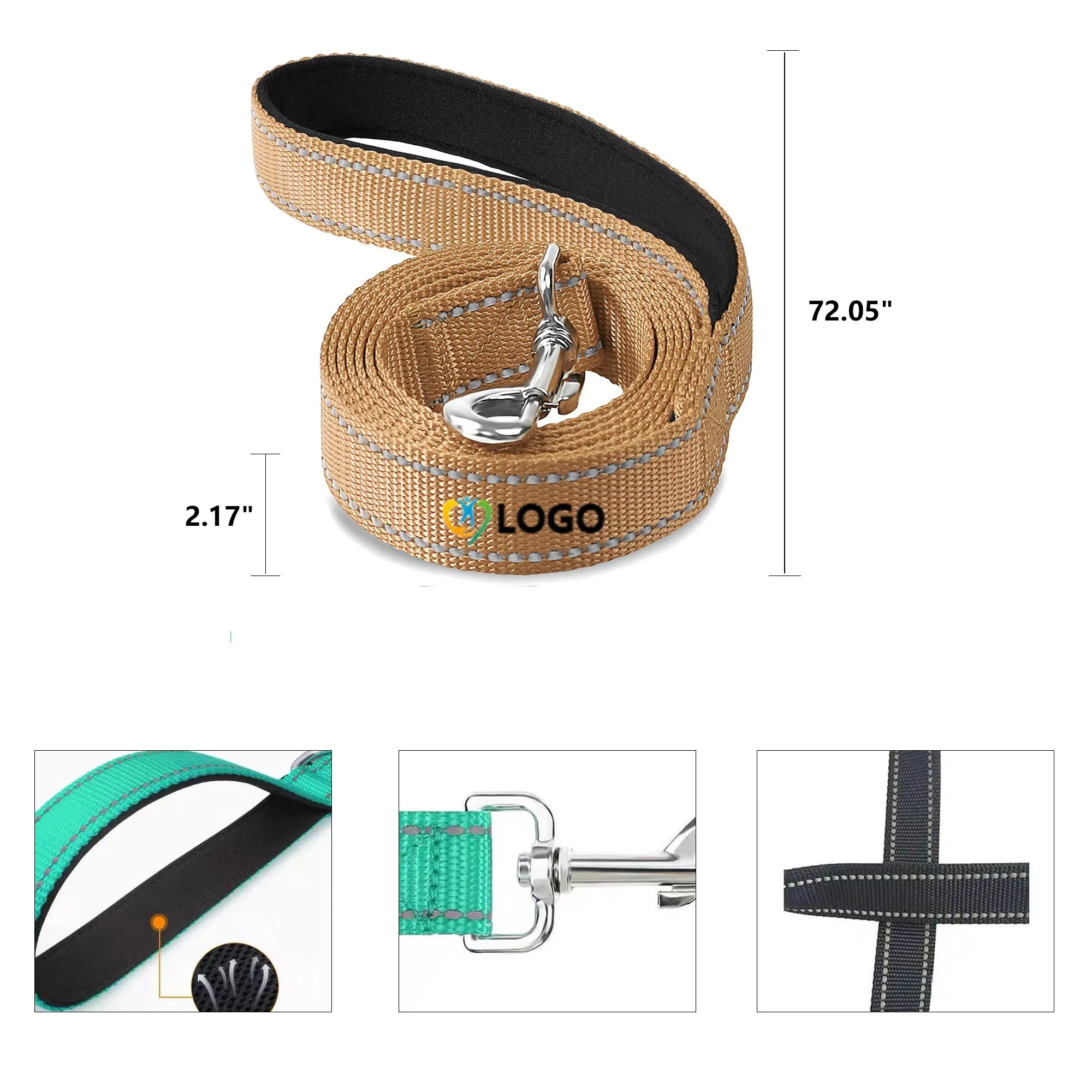 Reflective Dog Leash 6ft 5