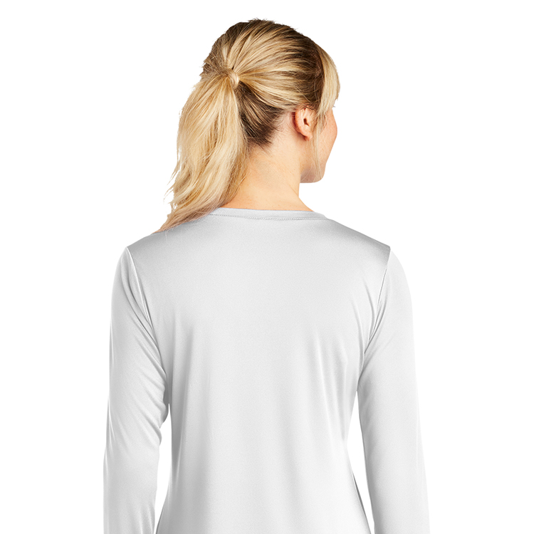 Spot Sub on Women's Long Sleeve Athletic Tee 2