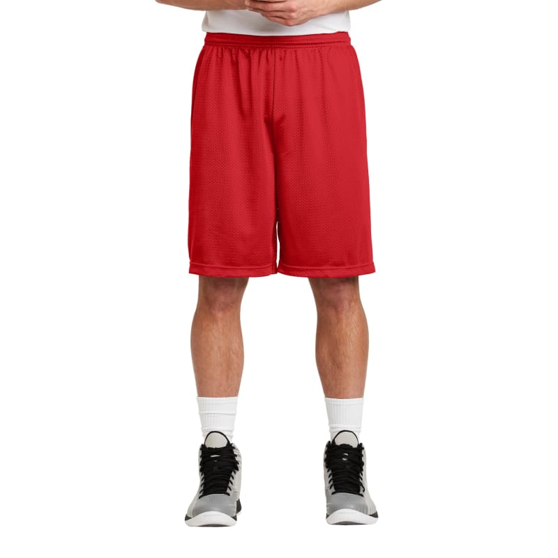Sport-Tek Long PosiCharge Classic Mesh Short. 6