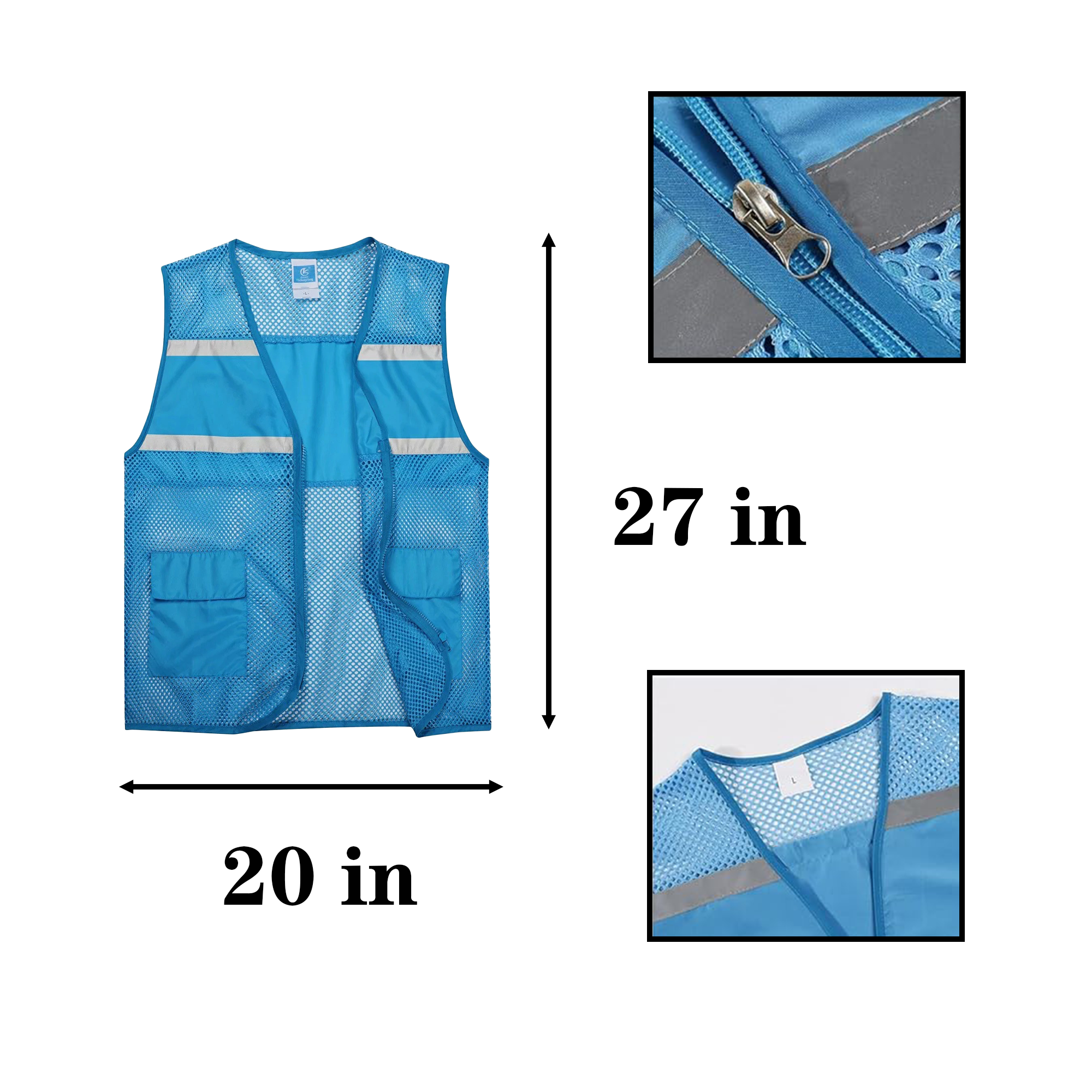 Fishnet Vest With Reflective Strip 13