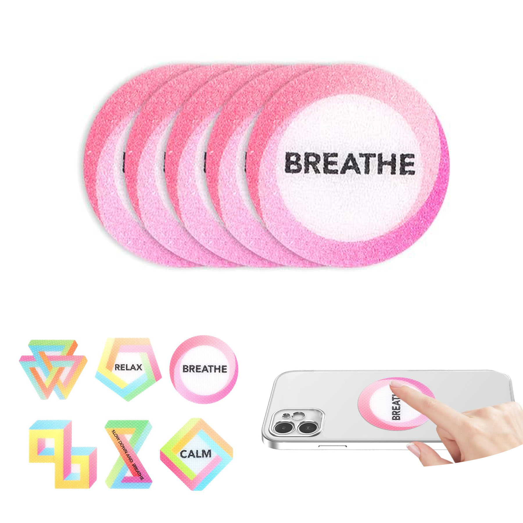 3" Diameter Stress Anxiety Sensory Sticker