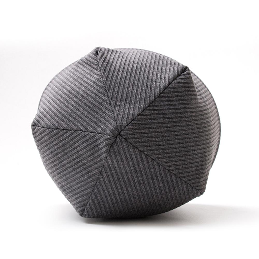 Windproof solid color fleece knitted hat 5
