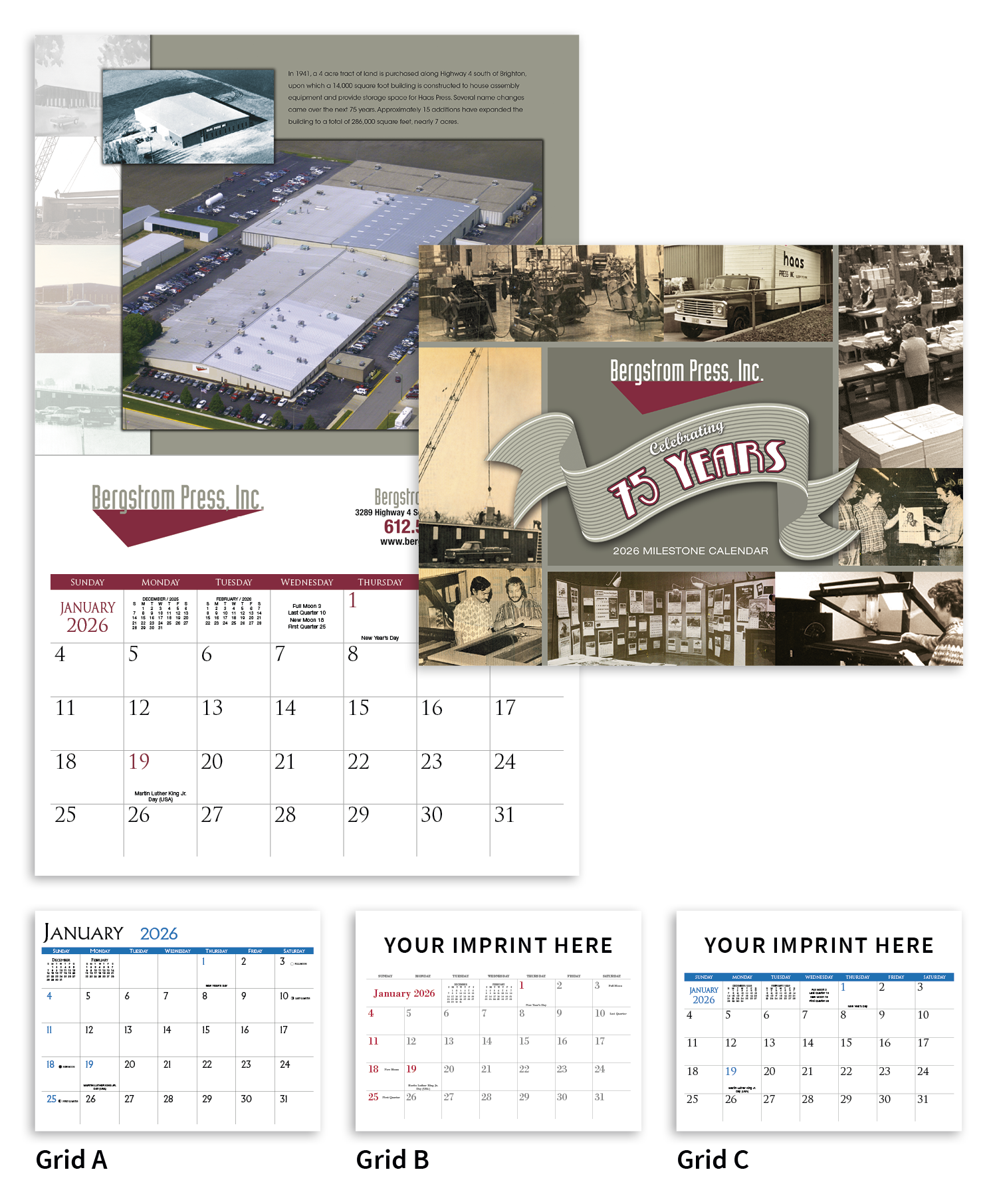 Triumph® Calendars Small Quantity Custom - Stapled Calendar 4
