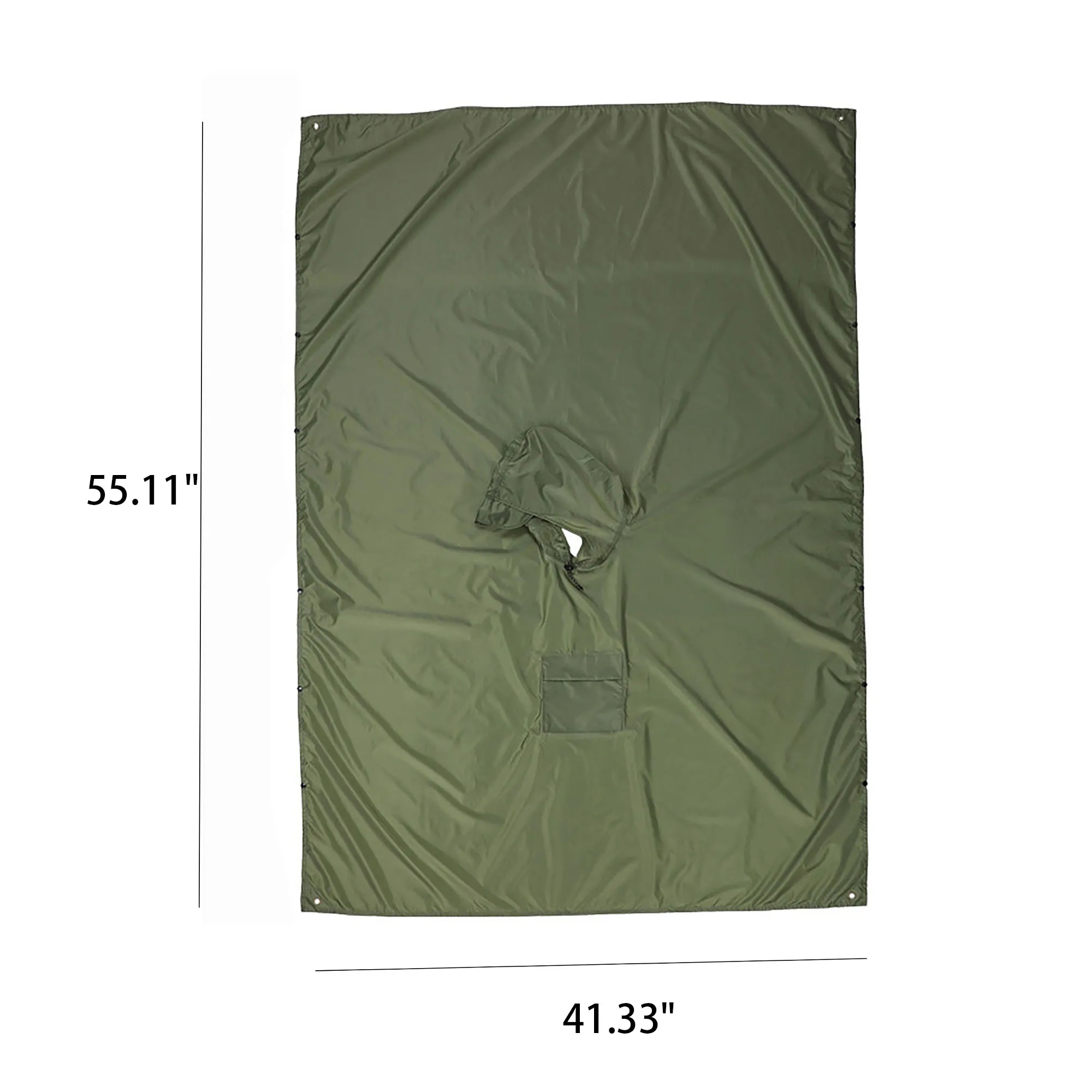 Adult Hooded Rain Poncho 2