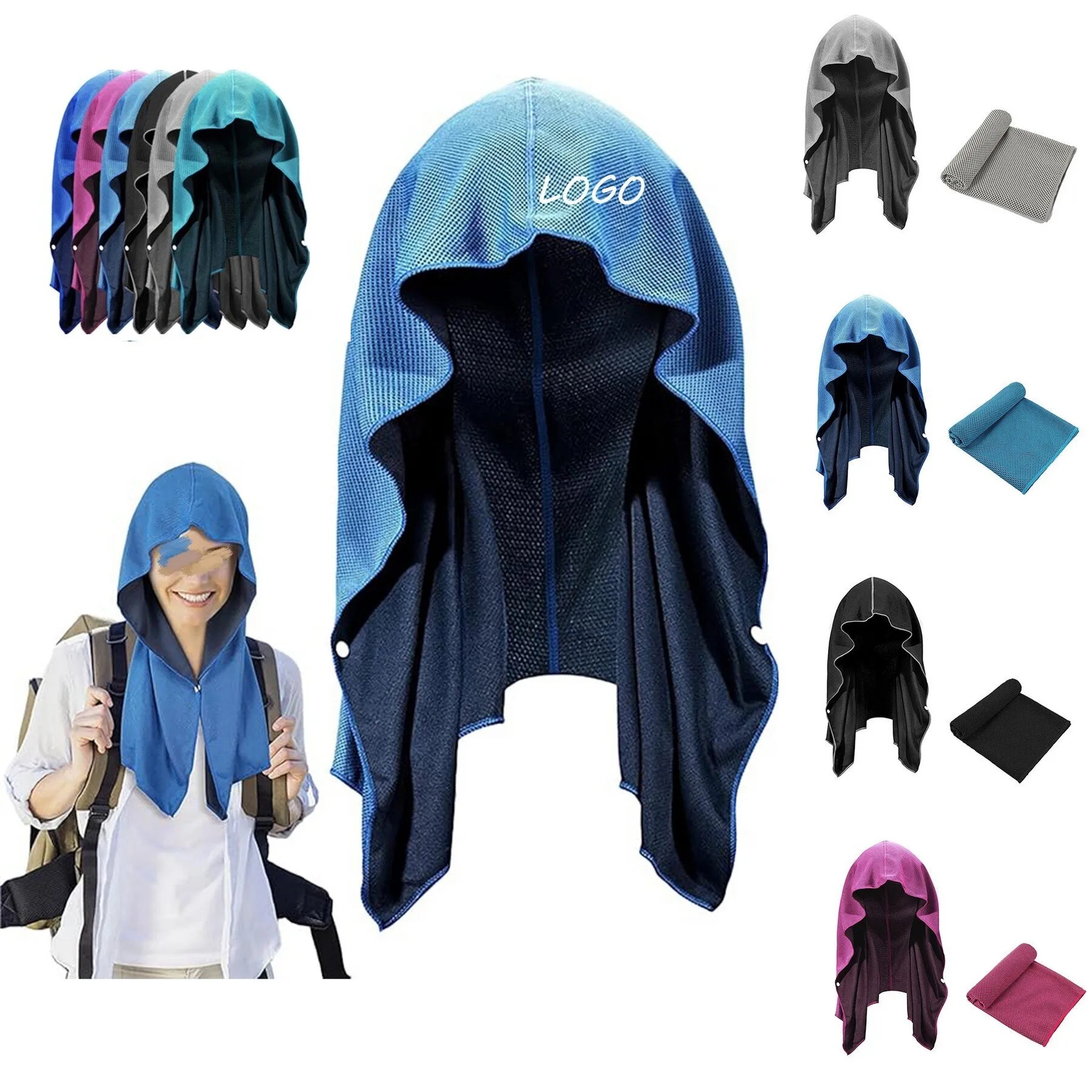 Lightweight Sport Cooling Hoodie Towel 3