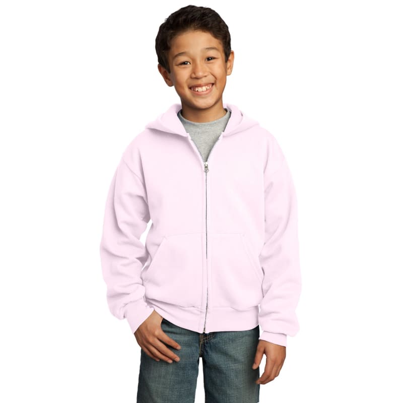 Port & Company - Youth Core Fleece Full-Zip Hooded Sweatshirt. 70