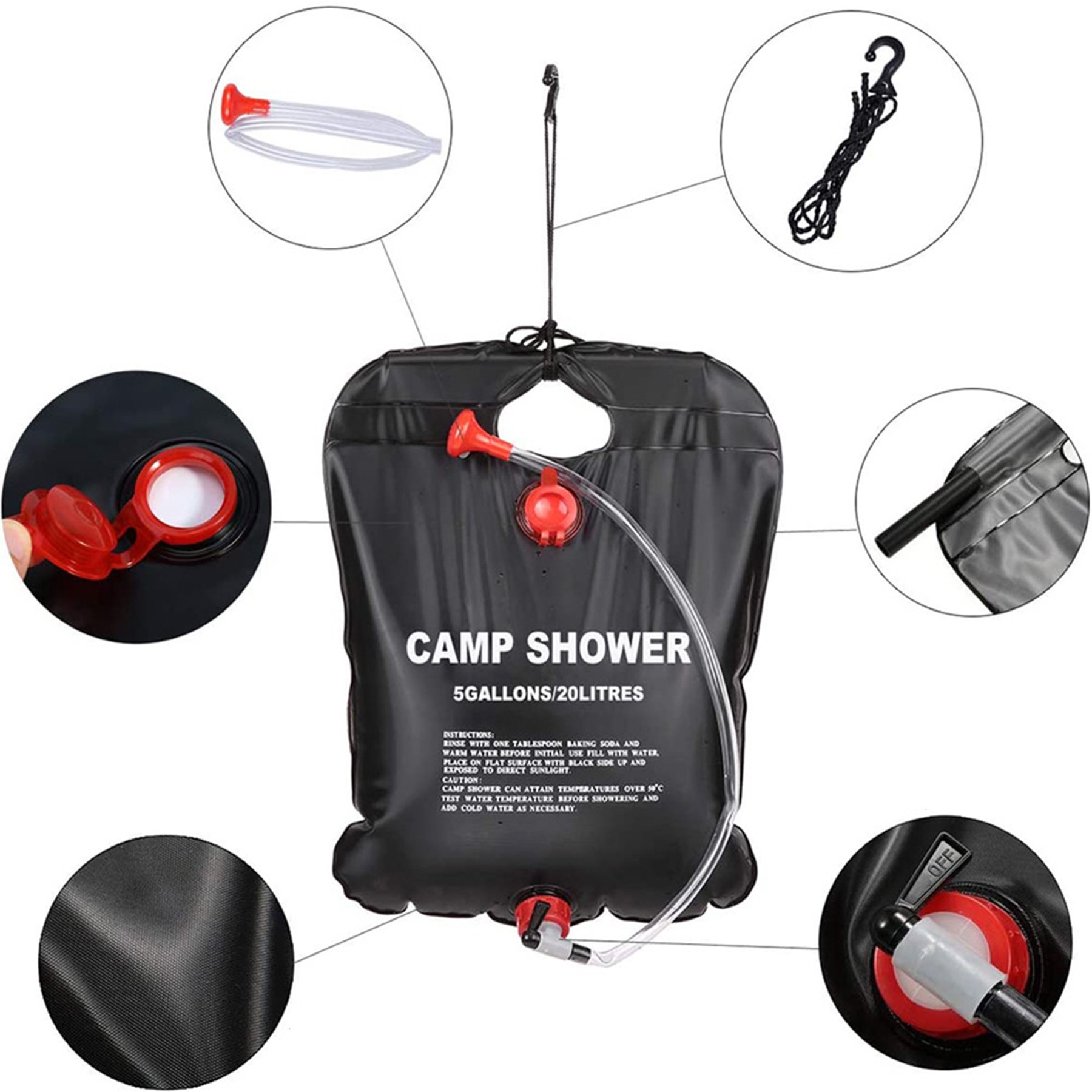 20L Solar Shower Bathing Bag 3
