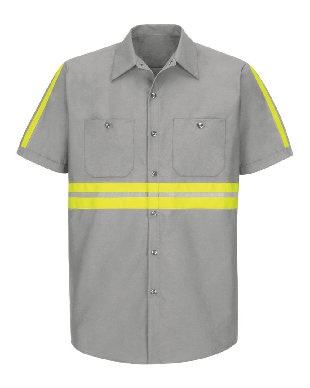 Men's Enhanced Visibility Industrial Work Shirt - SP24E 14