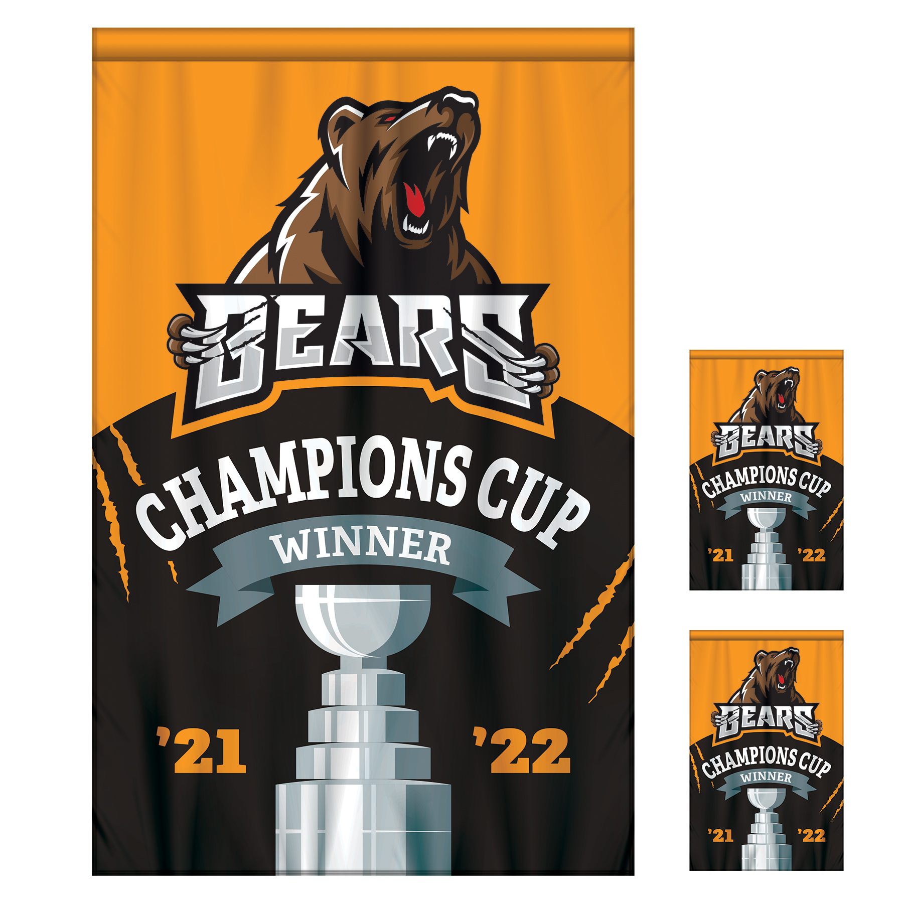 4' x 6' Championship Banner Double Sided Straight Cut 5