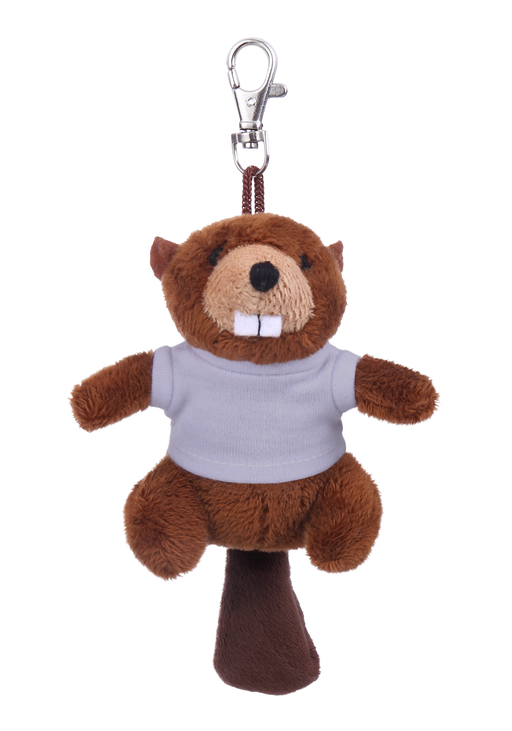 Soft Plush Beaver Keychain with Tee 23