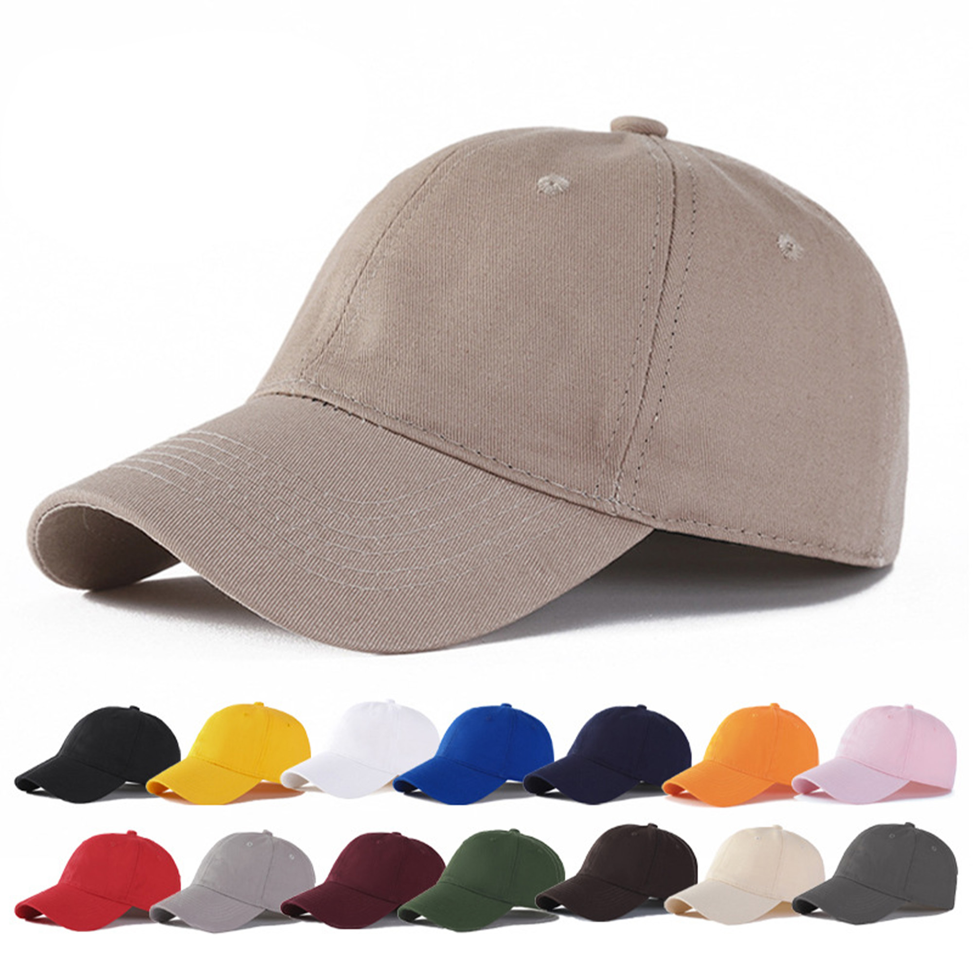 Combed Cotton Simple Baseball Cap 2