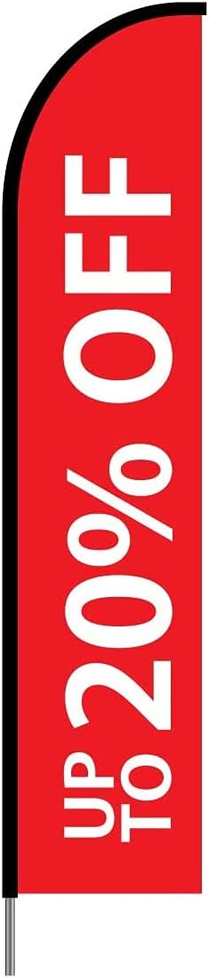 Upto 20% Off Flag Kit 15' Feet Feather Flag Sign feather banners Outdoor Banner 1
