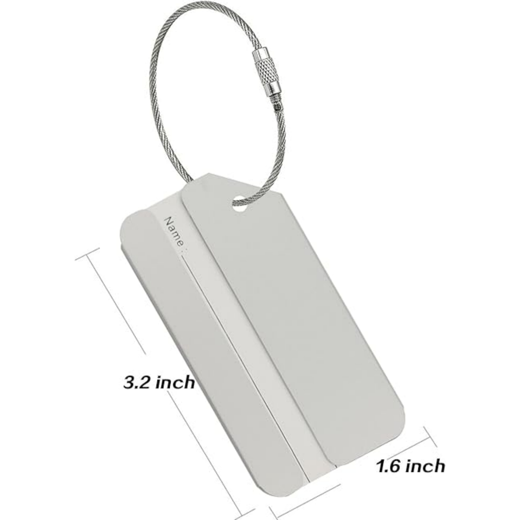 Aluminum Luggage Tag 1