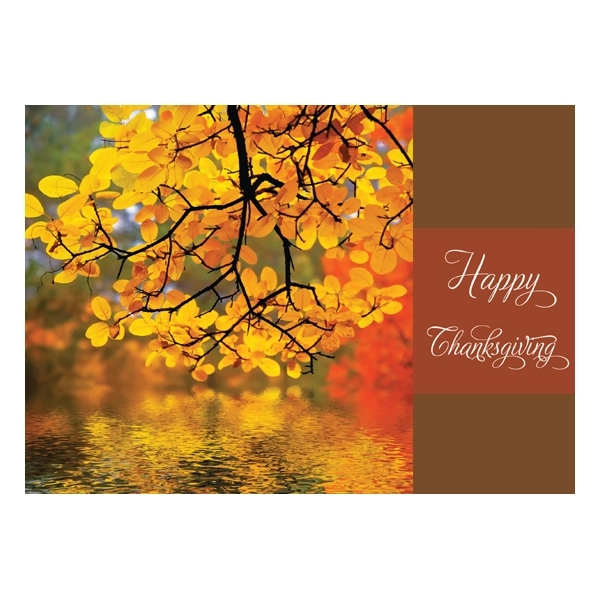 Autumn Reflection Thanksgiving Card 1
