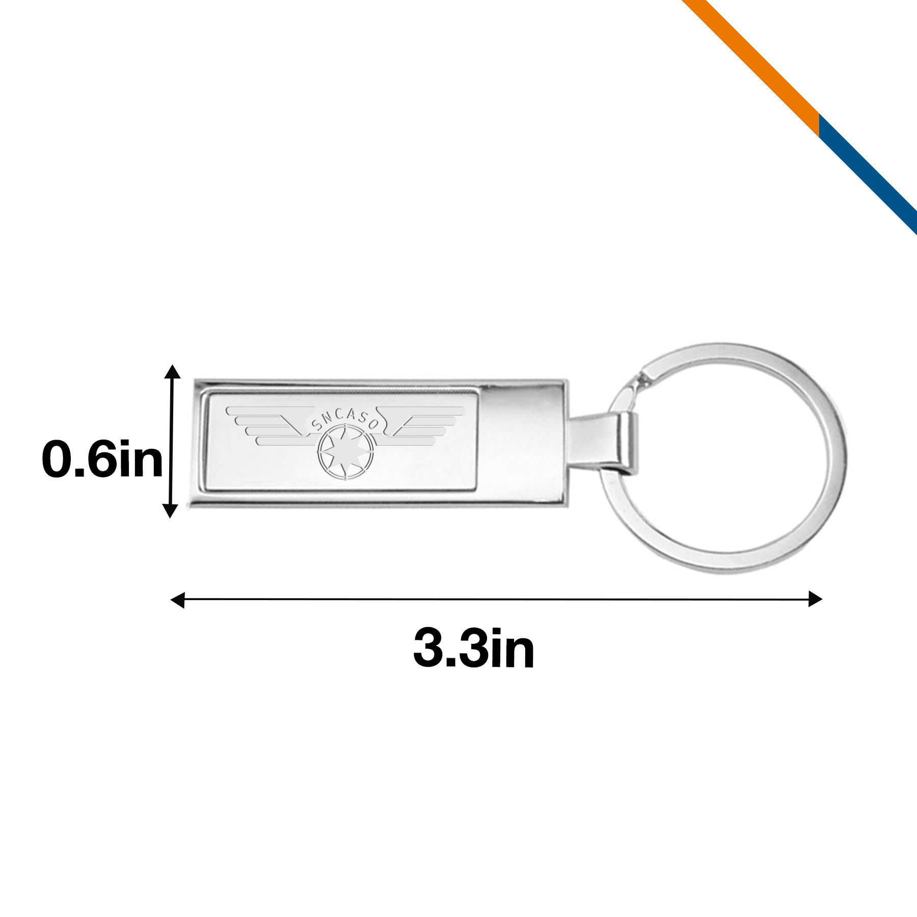 Howard Rectangular Keychain 2