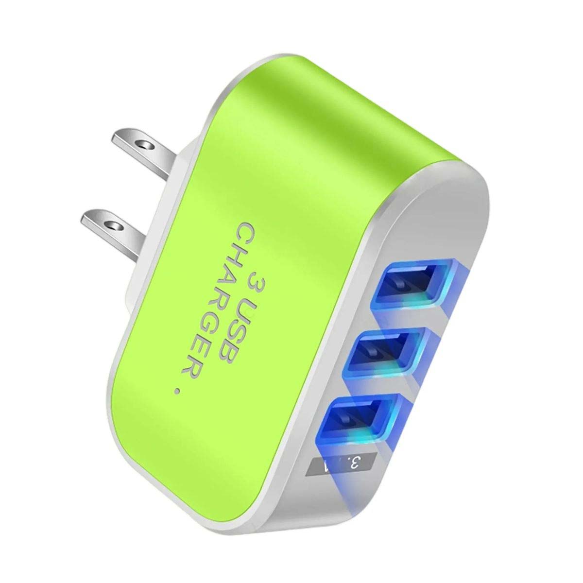 Portable LED USB Charger with Three Outlets 6