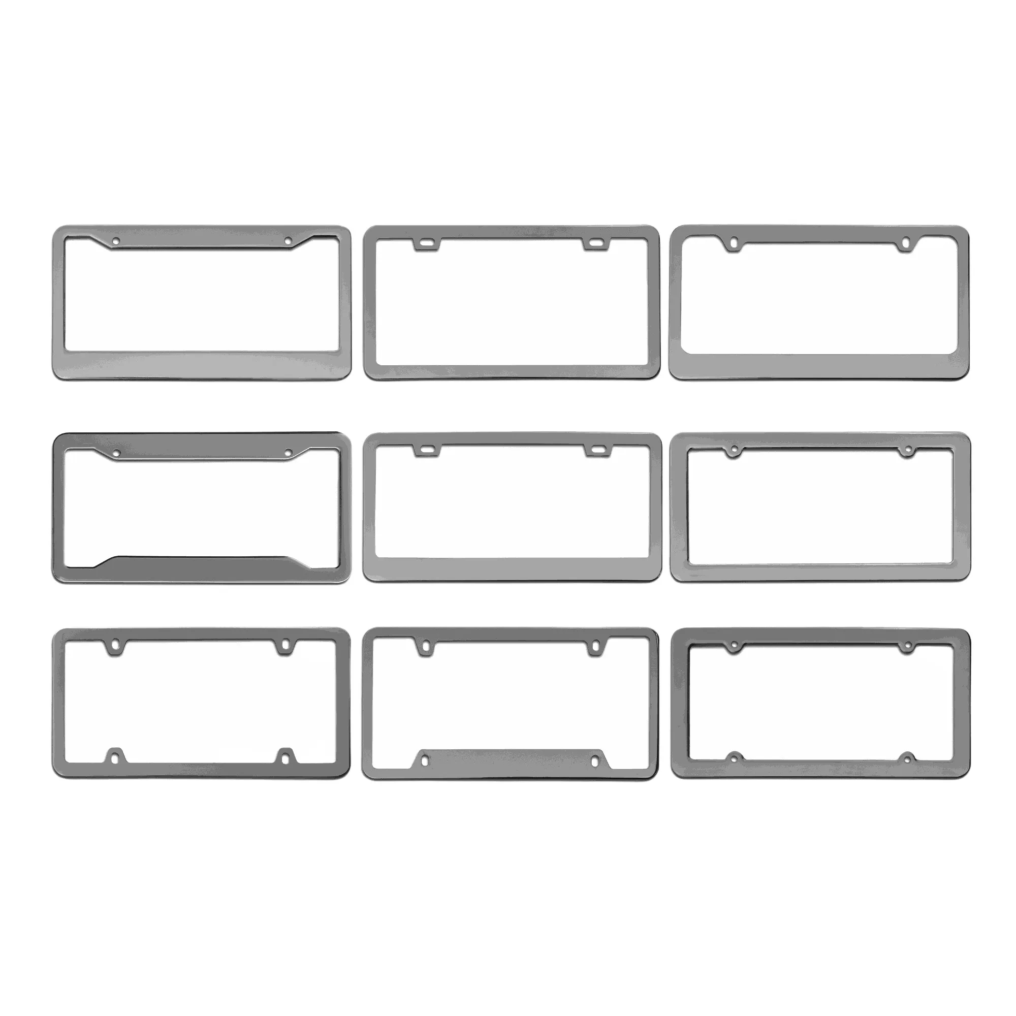 Custom Logo License Plate Universal Aluminum Tag Frames 4