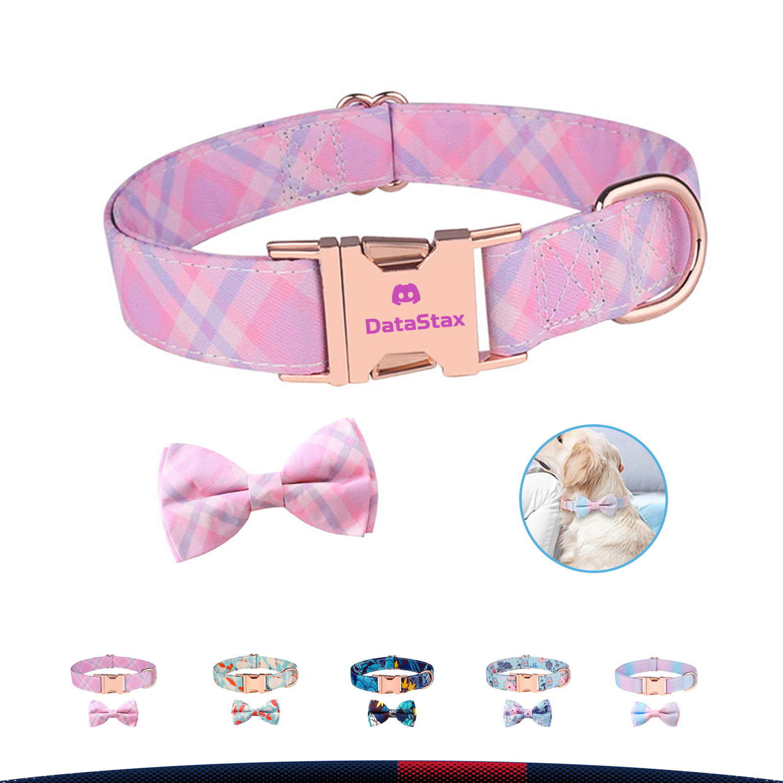 Cute Bow Dog Collar 2