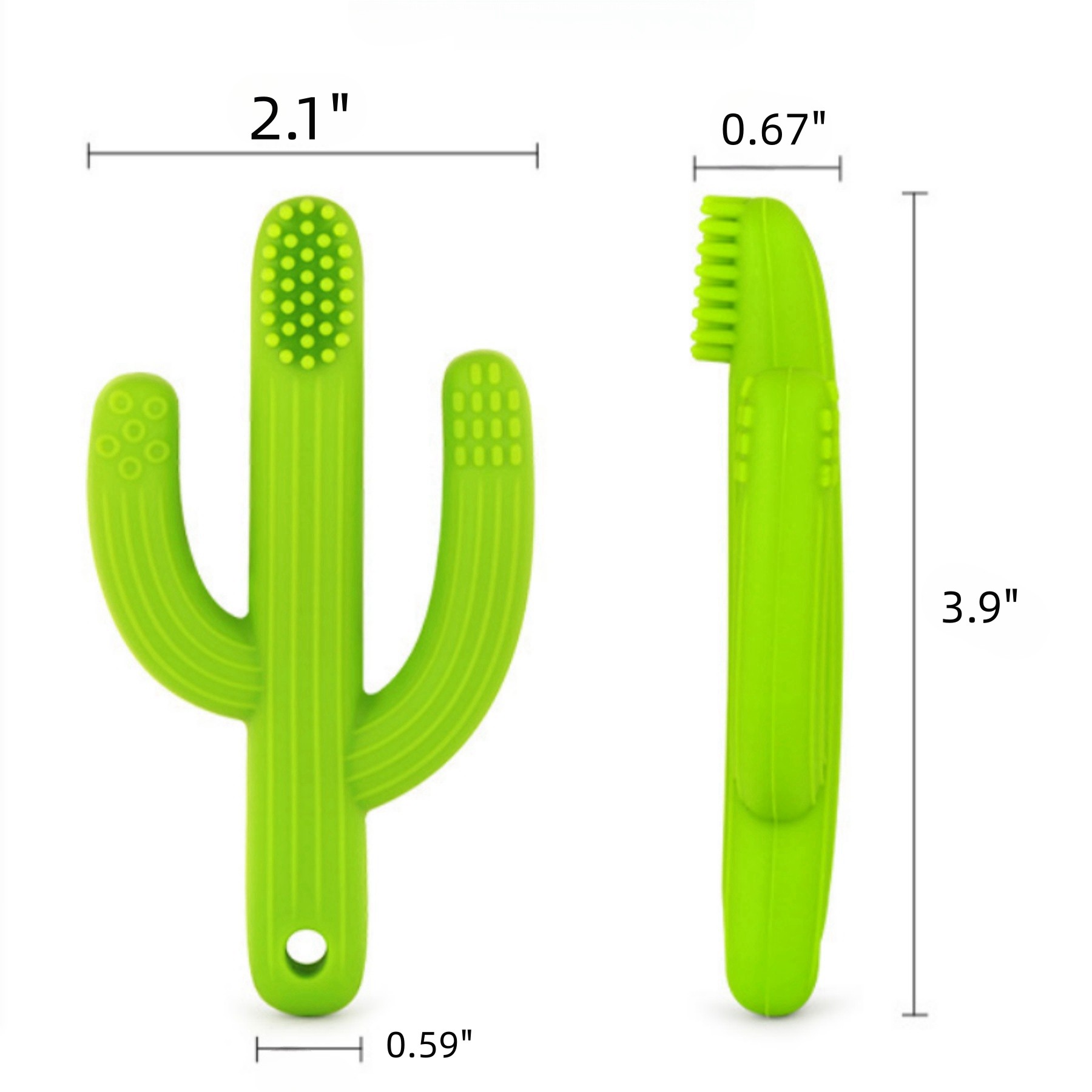 Cactus Teether Baby Toothbrush 2