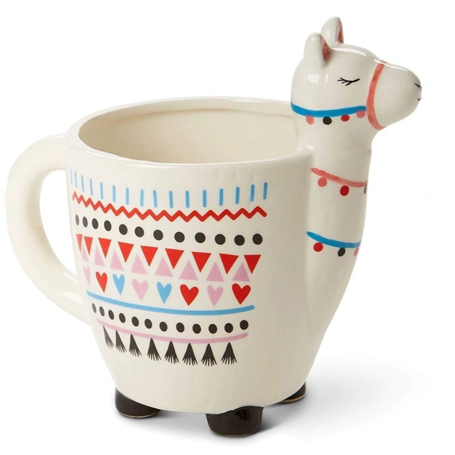 10oz Handmade Llama Ceramic Mug w/ Handle 5