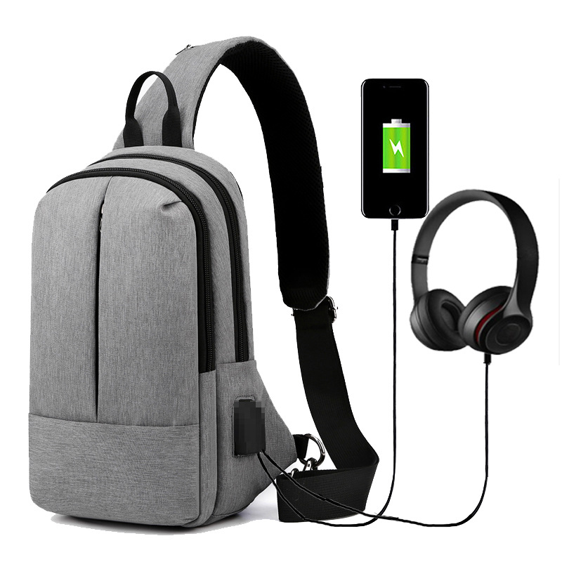 Men's Oxford Sling Bag Chest Shoulder Backpack Bag 3
