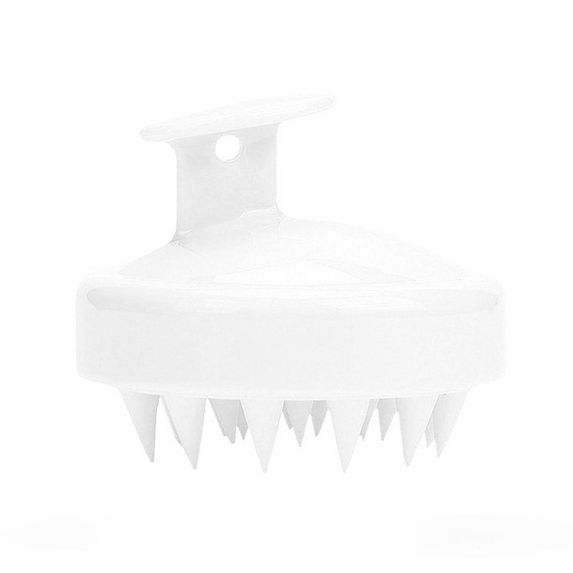 Food Grade Silicone Scalp Shampoo Brush With Soft Bristle 3" Diameter X 2.6" Height 6