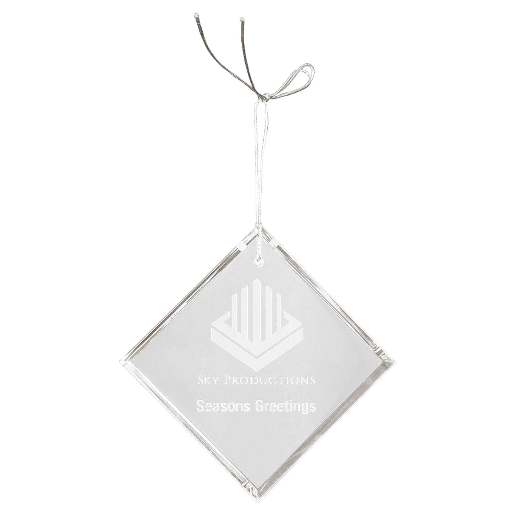 3" Crystal Diamond Ornament 2