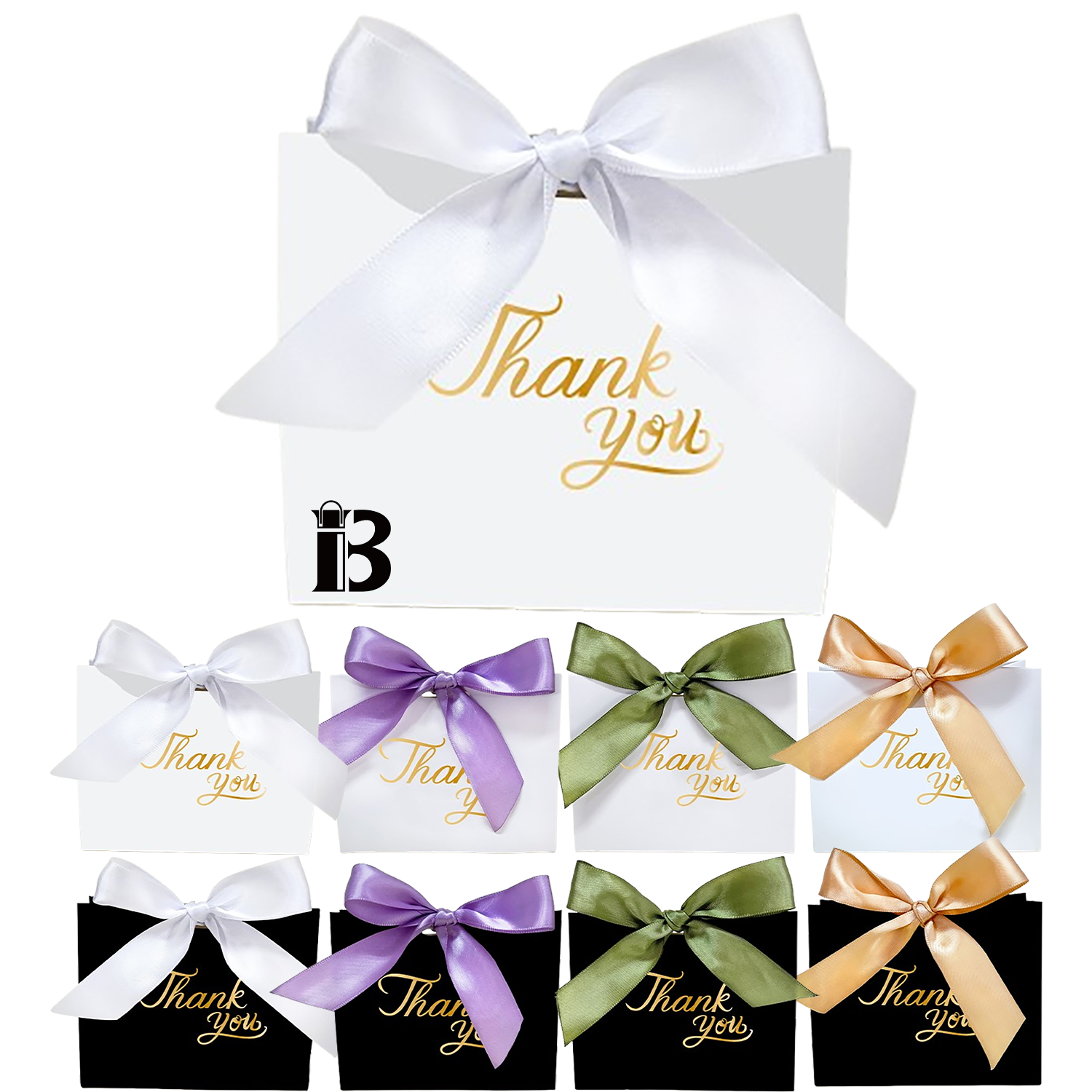 Exquisite Candy Paper Bags W/ Romantic Ribbons